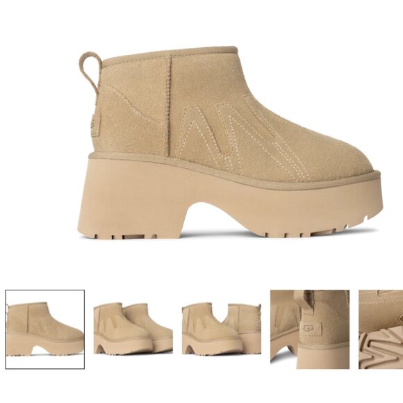 UGG Classic Ultra Mini New Heights Sunwave Women's Ankle Boot - Picture 4 of 8